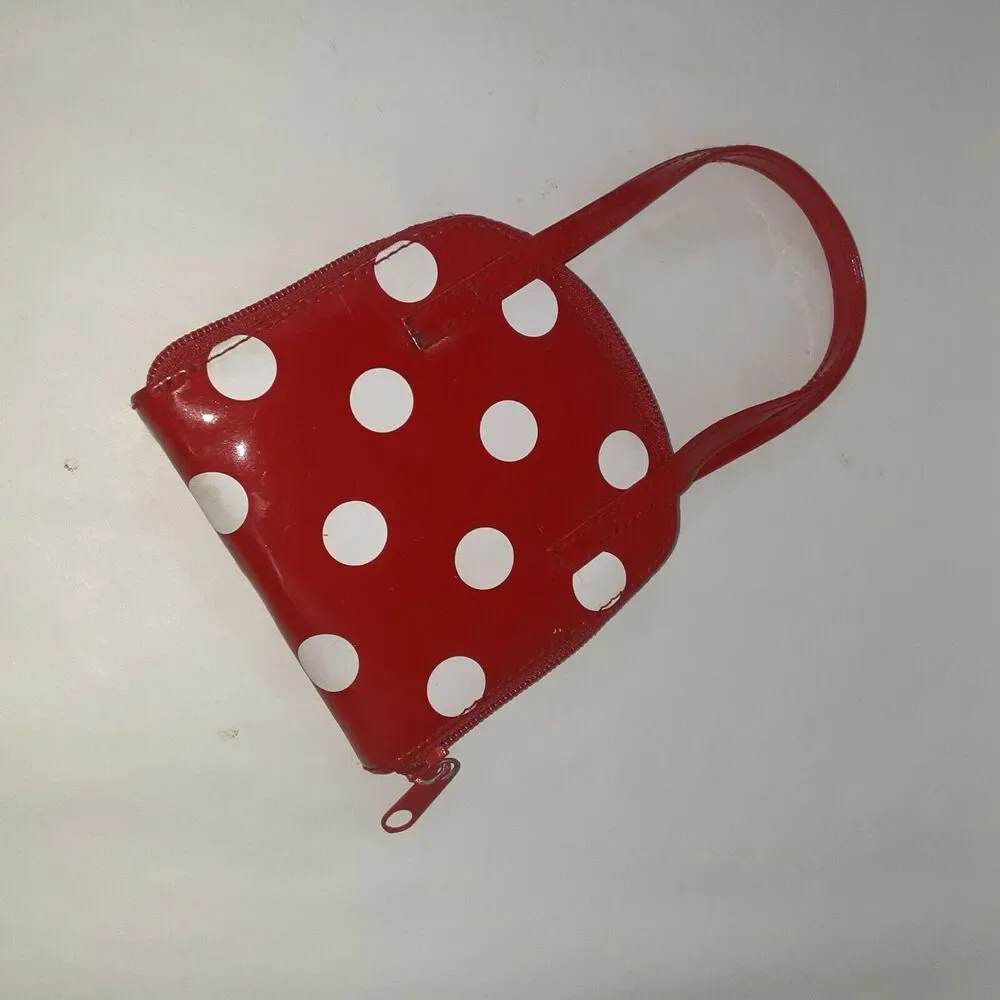 Disney World Mini Minnie Wristlet Red Patton Vegan